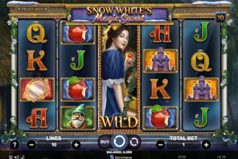 Snow White's Magic Quest Slot Game Screenshot Image