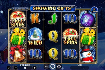 Snowing Gifts Slot Game Screenshot Image