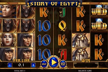 Story of Egypt Slot Game Screenshot Image