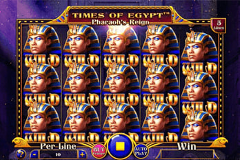 Times of Egypt: Pharaoh's Reign Slot Game Screenshot Image