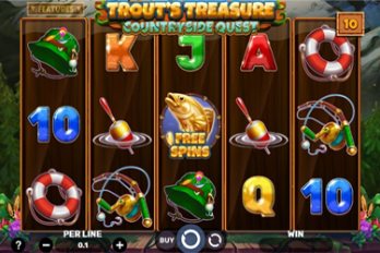 Trout's Treasure: Countryside Quest Slot Game Screenshot Image