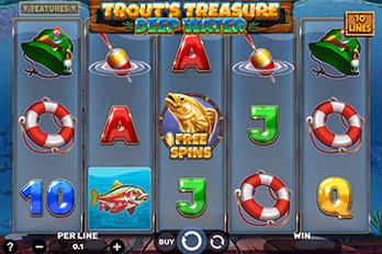 Trout's Treasure: Deep Water Slot Game Screenshot Image
