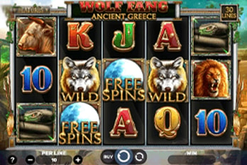 Wolf Fang: Ancient Greece Slot Game Screenshot Image