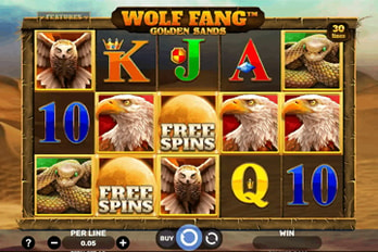 Wolf Fang: Golden Sands Slot Game Screenshot Image