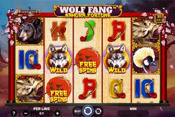 Wolf Fang: Sakura Fortune Slot Game Screenshot Image