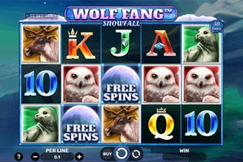 Wolf Fang: Snowfall Slot Game Screenshot Image