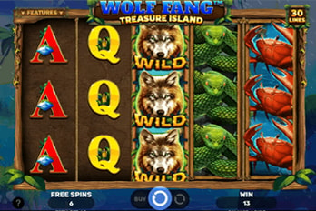 Wolf Fang: Treasure Island Slot Game Screenshot Image