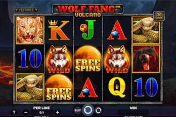 Wolf Fang: Volcano Slot Game Screenshot Image