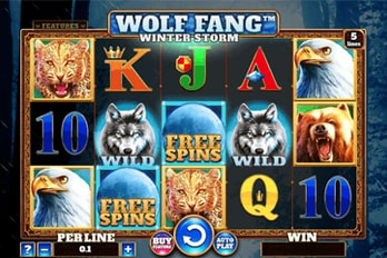 Wolf Fang: Winter Storm Slot Game Screenshot Image