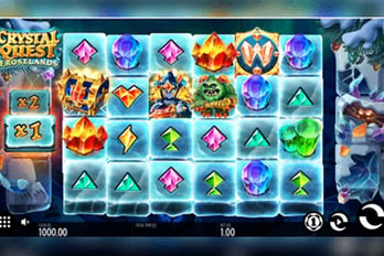 Crystal Quest: Frostlands Slot Game Screenshot Image