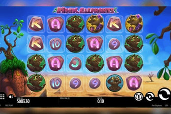Pink Elephants Slot Game Screenshot Image