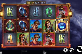 Riders of the Storm Slot Game Screenshot Image