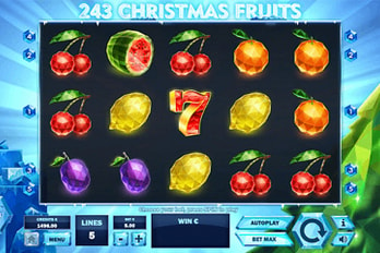 243 Christmas Fruits Slot Game Screenshot Image