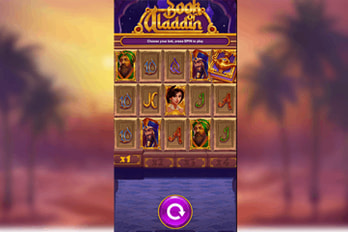 Book of Aladdin Slot Game Screenshot Image