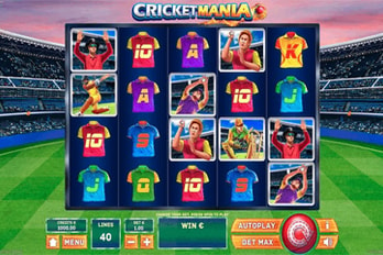 Cricket Mania Slot Game Screenshot Image