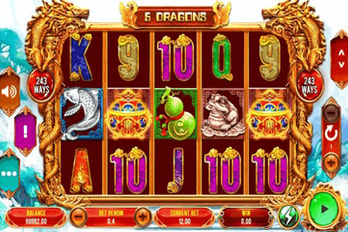 5 Dragons Slot Game Screenshot Image