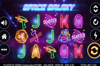 Space Galaxy Slot Game Screenshot Image