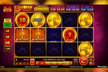 15 Coins: Love the Jackpot Slot Game Screenshot Image