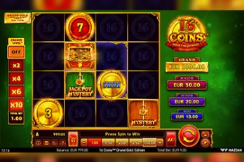16 Coins: Grand Gold Edition Slot Game Screenshot Image
