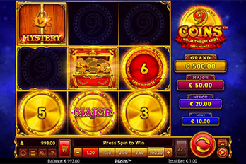 Wazdan 9 Coins Slot Game Screenshot Image