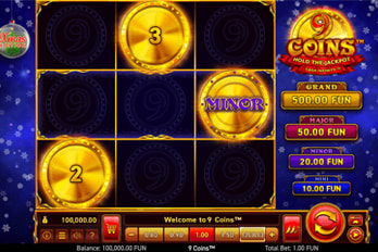 9 Coins Xmas Edition Slot Game Screenshot Image