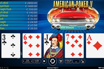 American Poker V Video Poker Game Screenshot Image