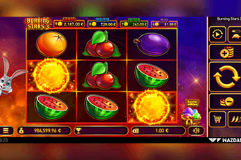 Burning Stars 3: Easter Edition Slot Game Screenshot Image