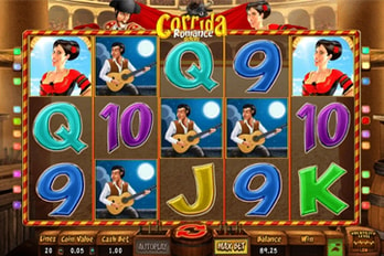 Corrida Romance Deluxe Slot Game Screenshot Image