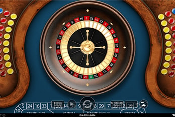 Gold Roulette Table Game Screenshot Image