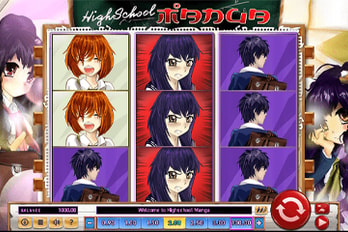 Highschool Manga Slot Game Screenshot Image