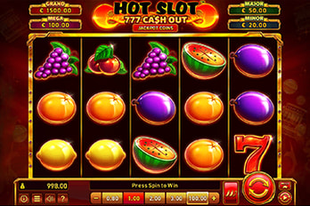 Hot Slot: 777 Cash Out Slot Game Screenshot Image