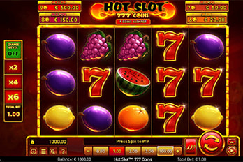 Hot Slot: 777 Coins Slot Game Screenshot Image