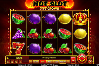 Hot Sot 777 Crown Slot Game Screenshot Image