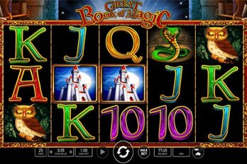 Hot Slot: Great Book of Magic Slot Game Screenshot Image