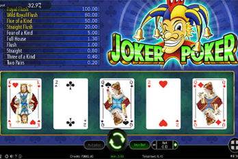 Joker Poker Video Poker Game Screenshot Image