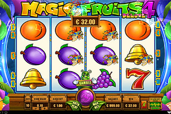Magic Fruits 4 Deluxe Slot Game Screenshot Image