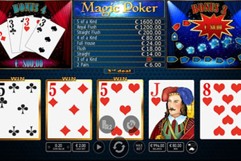 Magic Poker Video Poker Game Screenshot Image