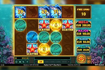 Mighty Fish: Blue Marlin Slot Game Screenshot Image