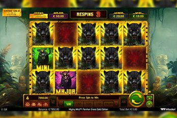 Mighty Wild: Panther Grand Gold Edition Slot Game Screenshot Image