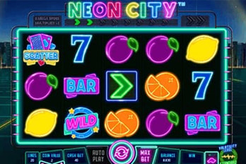 Neon City Slot Game Screenshot Image