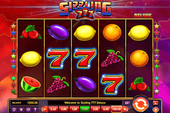 Sizzling 777 Deluxe Slot Game Screenshot Image