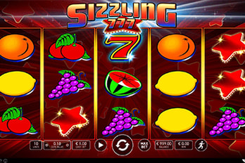 Sizzling 777 Slot Game Screenshot Image