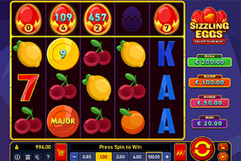 Sizzling Eggs Extremely Light Slot Game Screenshot Image