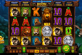 Sizzling Kingdom: Bison - Easter Edition Slot Game Screenshot Image