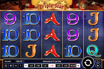 Triple Star Slot Game Screenshot Image