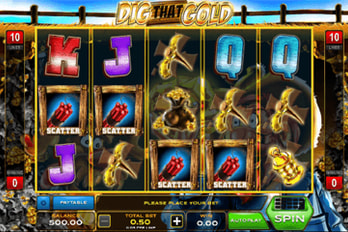Dig That Gold Slot Game Screenshot Image