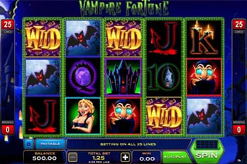 Vampire Fortune Slot Game Screenshot Image