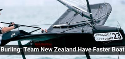 Thumbnail - Burling: Team New Zealand Have Faster Boat