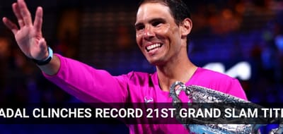 Thumbnail - Nadal Clinches Record 21st Grand Slam Title
